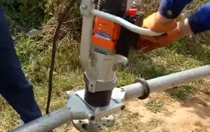 Elektrischer Hand-Stapel-Fahrer, Helical-Stapel-Fahrer für Bagger