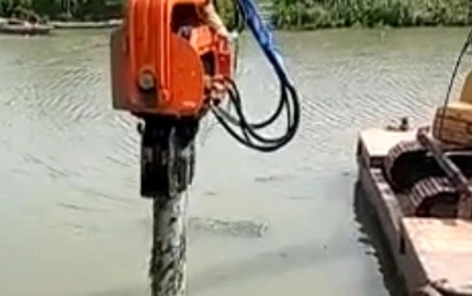 Wie man Vibro Pile Hammer benutzt